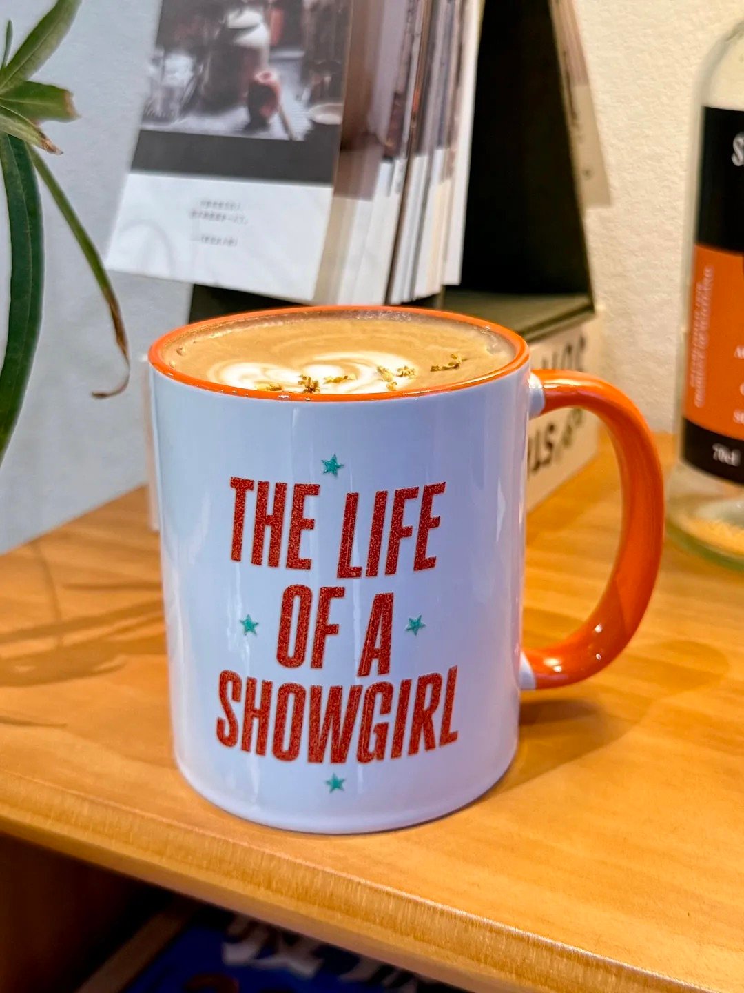 The Life of a Showgirl Era Inspired Mug | Orange Handle & Interior | Ceramic Coffee Cup - Image 9