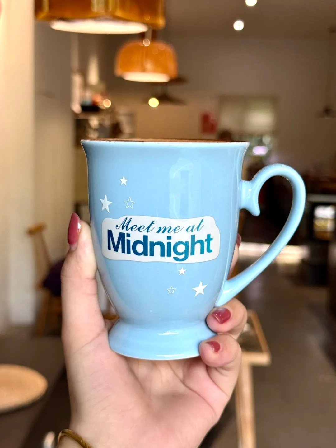 Midnights Inspired Mug | "Meet Me at Midnight" Stars Design | Ceramic Coffee Cup - Image 2