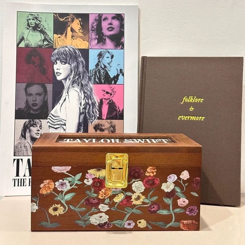 THE ERAS TOUR CUSTOM PIANO PATTERN WOODEN STORAGE BOX | 4 Sizes