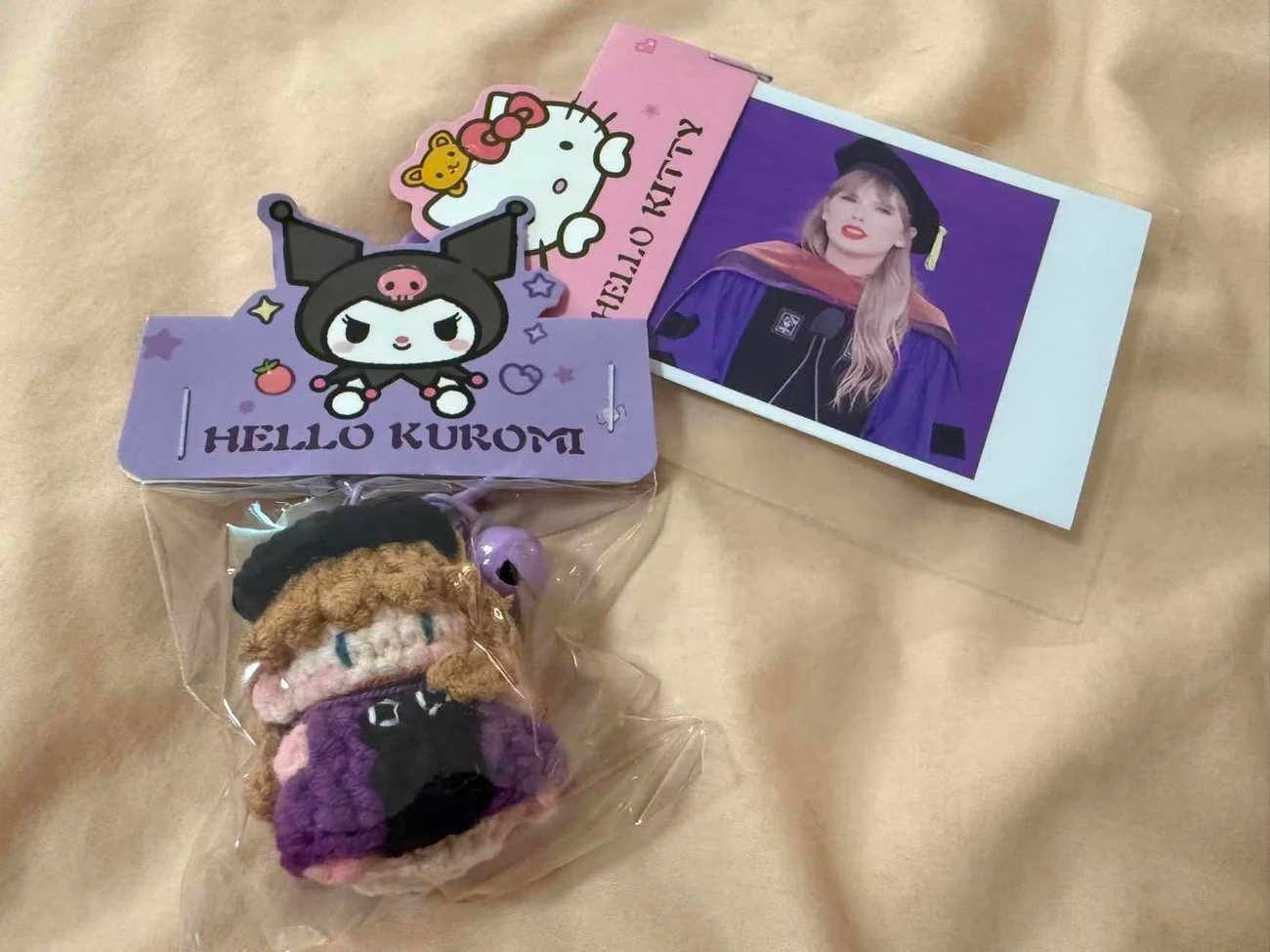 Taylor Swift Doctor Graduation Crochet Doll Charm | 1.6-2in / 4-5cm | Keychain & Bag Charm - Image 7