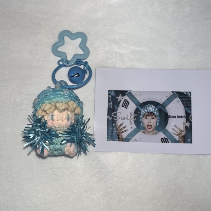 Ophelia Inspired Handmade Crochet Doll Charm | 1.6-2in / 4-5cm | Keychain & Bag Charm