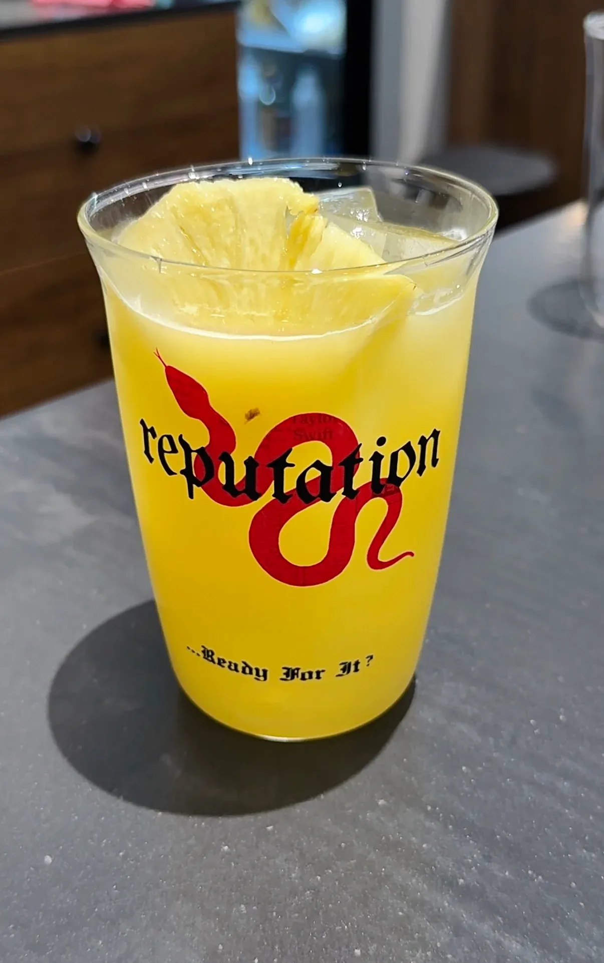 Reputation Inspired Crimson Snake Glass Cup | 16oz / 470ml with Red Silicone Straw - Image 3