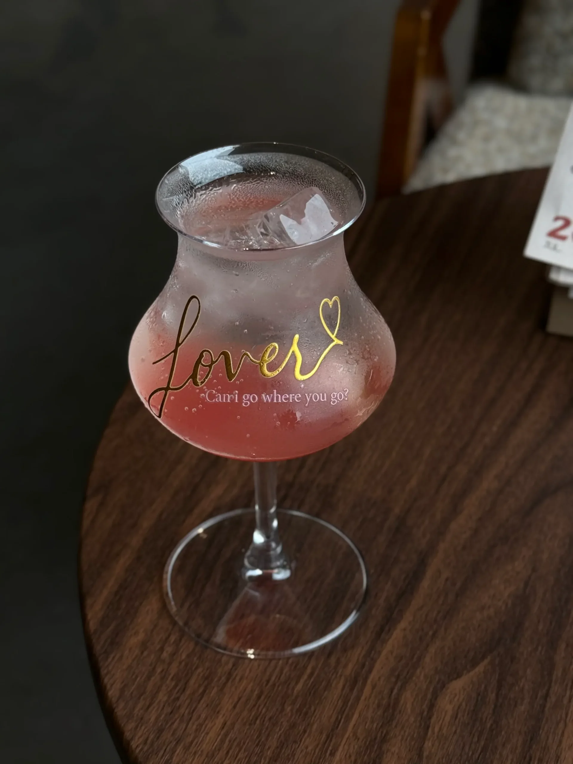 Lover Inspired Vintage Pink Glass Goblet | 13.5oz / 400ml - Image 5