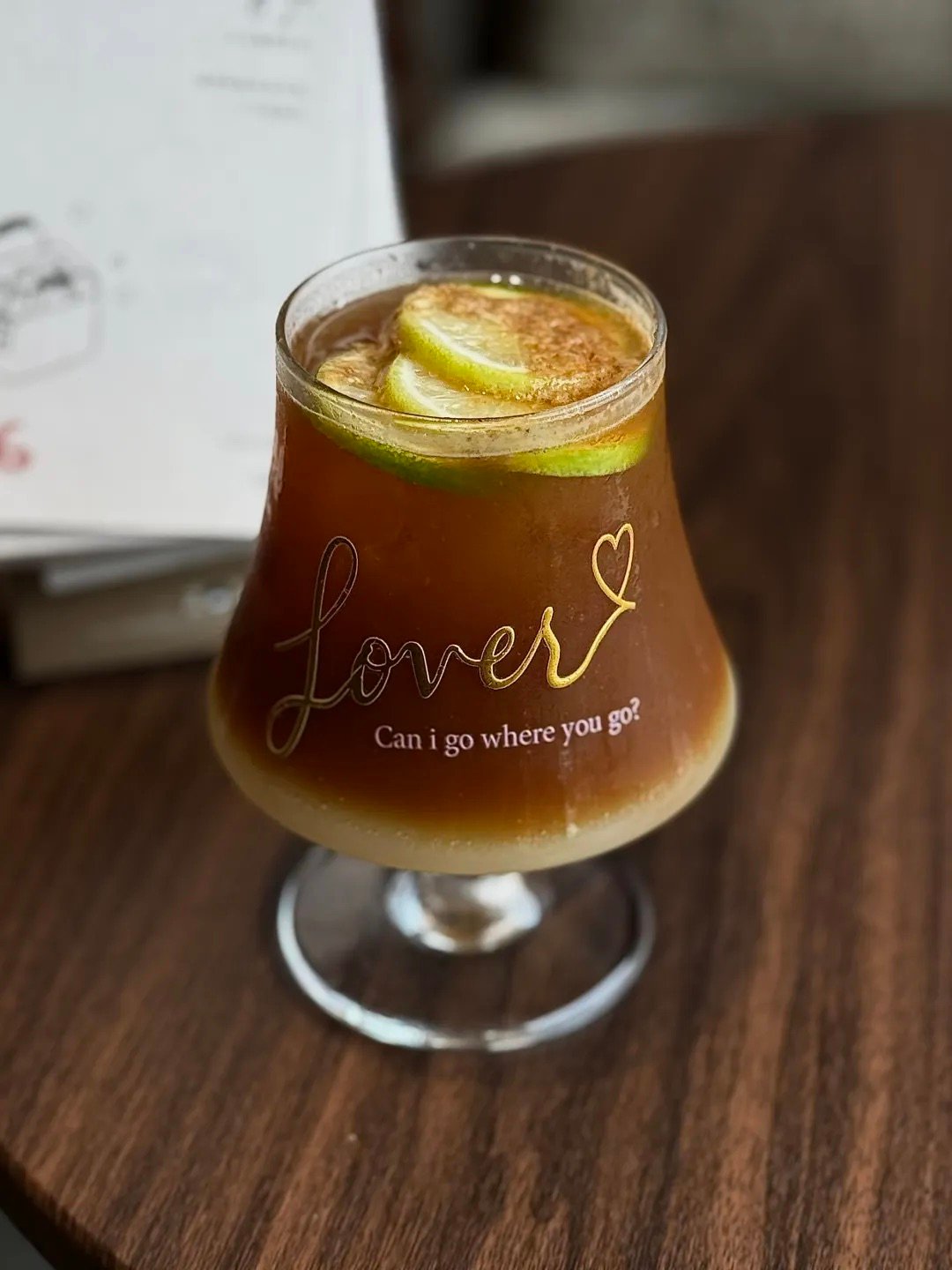 Lover Inspired Vintage Pink Stemmed Glass Goblet | 14oz / 420ml