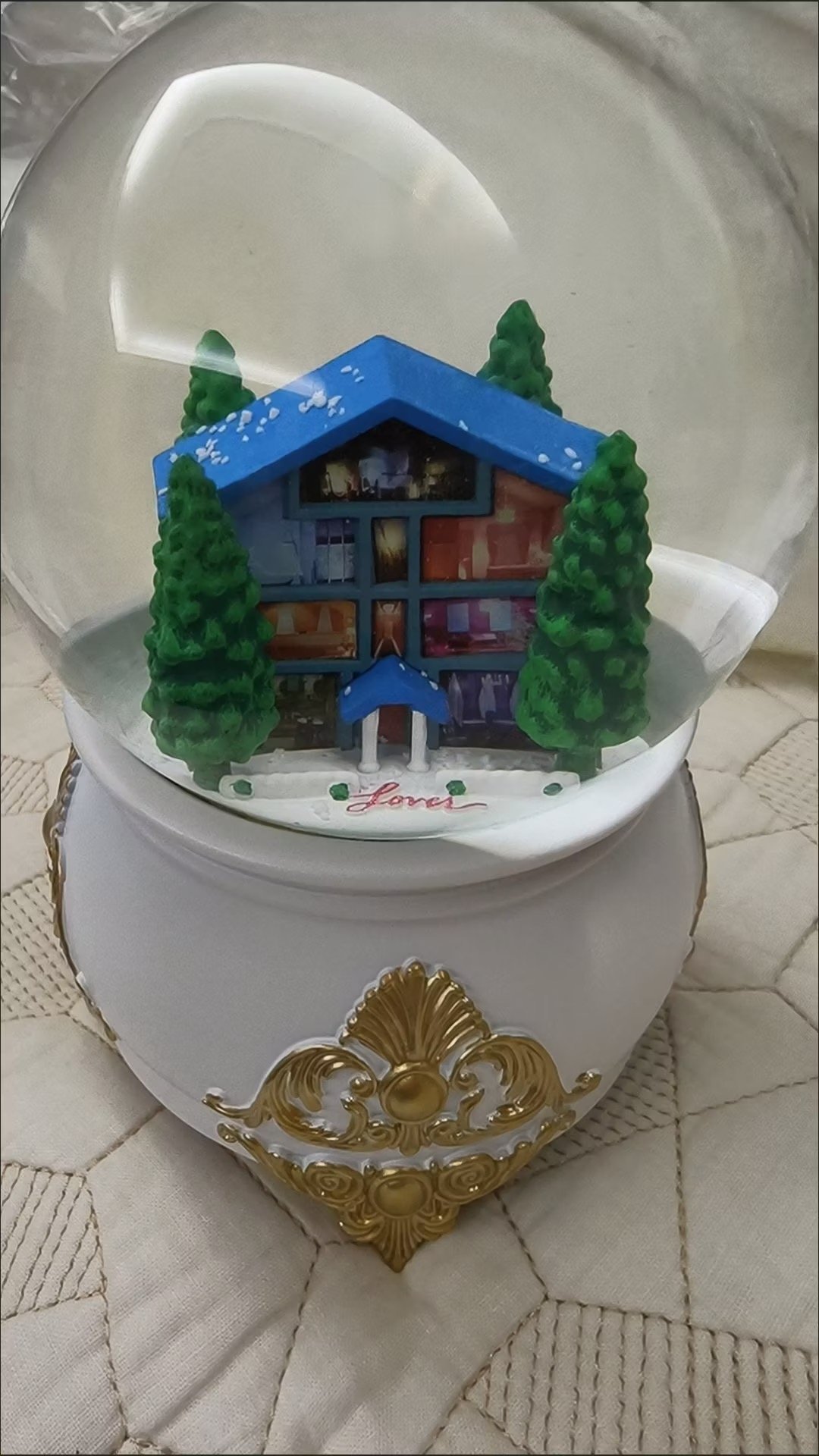 Lover Inspired Musical Snow Globe Replica | 6.3in / 16cm Tall with Night Light - Image 11