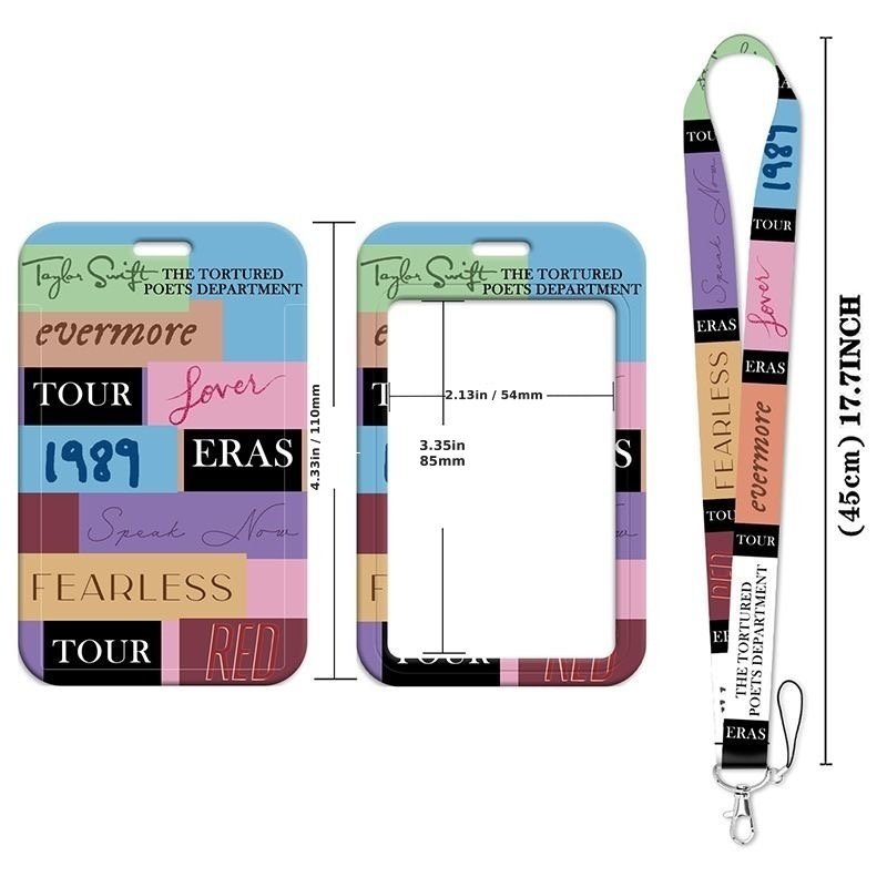 Eras Tour Inspired Lanyard with Card Holder | 17.7in / 45cm | Phone & ID Badge Holder - Image 5